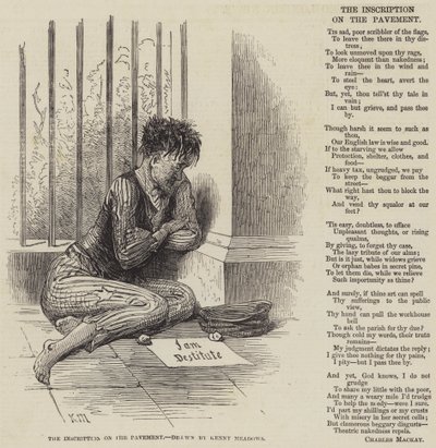 The Inscription on the Pavement by Joseph Kenny Meadows